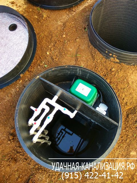 Установка автономной канализации для периодического использования на даче от 4 до 6 человек БИО-СТОК-АВТО-6. Монтаж зимнего водоснабжения из колодца с разводкой воды по дому.